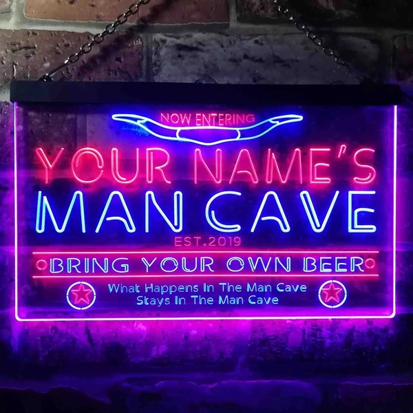 Personalized Western Dual LED Neon Light Sign